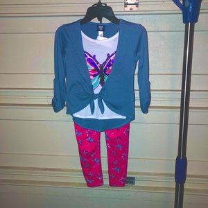 NEW Girls Leggings and Top Outfit Set